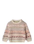 Jacquard Pullover Olga Pink Wheat