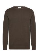 Structure O-Neck Knit Brown Lindbergh