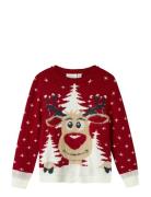 Nknrebo Ls Knit Box Red Name It