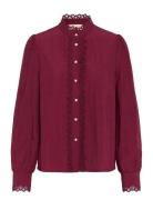 Crpia Shirt Burgundy Cream