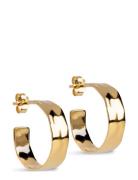Sandra Wide Hoops Gold Enamel Copenhagen