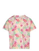 Top Ss Cropped Flower Print Patterned Lindex