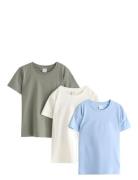 T Shirt Solid 3 Pack Basic White Lindex
