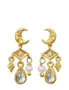 Colline Earrings Gold Maanesten