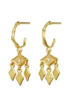 Edwina Earrings Gold Maanesten