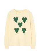 Hearts Yellow Dof Lonf Sleeve T-Shirt Cream THE ANIMALS OBSERVATORY