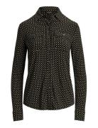 Slim Fit Geo-Print Jersey Shirt Black Lauren Ralph Lauren