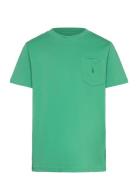 Cotton Jersey Pocket Tee Green Ralph Lauren Kids