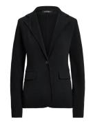 Cotton-Blend Sweater Blazer Black Lauren Ralph Lauren