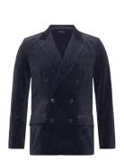 Double-Breasted Corduroy Blazer Navy Lauren Ralph Lauren