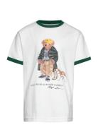 Polo Bear Cotton Ringer Tee White Ralph Lauren Kids