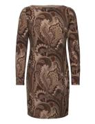 Str Classic Jersey-Knit Dress Brown Lauren Ralph Lauren