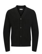 Jjconnor Knit V-Neck Cardigan Black Jack & J S