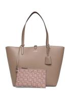Faux-Leather Large Reversible Tote Bag Beige Lauren Ralph Lauren