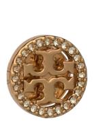 Miller Pave Stud Earrings Gold Tory Burch