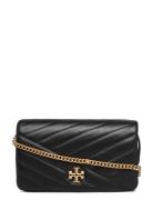 Kira Chevron Chain Wallet Black Tory Burch