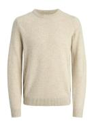 Jprlambswool Knit Crew Neck Ln Cream Jack & J S