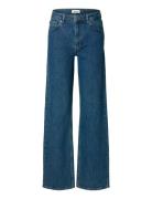 Slfwide Bea-Kori Hw Jeans Noos Blue Selected