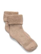 Cozy Velour Socks Beige Minymo
