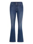 Joella Trousers Flare Regular Waist 99 Denim Blue Replay
