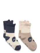 Socks W. 3D Effect Patterned Minymo
