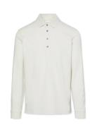 Ls Jacquard Wool Polo Cream Calvin Klein