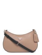 Noelle Ii Top Zip Shoulder Bag Beige GUESS