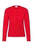 A8661, Milasz R-Neck Cardigan Red Saint Tropez