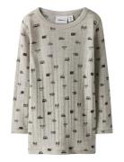 Nmmwang Wool Needle Ls Top Noos Beige Name It