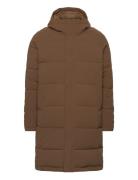 Long Puffer Jacket Brown Revolution
