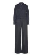 Tailored Wrap Jumpsuit L\S Wmn Navy G-Star
