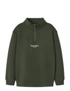 Nkmbrody Ls Nreg Sweat Zip Bru Noos Green Name It