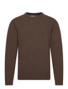 Cfkarl Lambswool Crew Neck Kni Brown Casual Friday