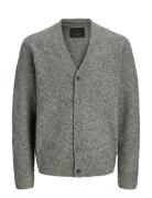 Jprblasimon Souffle Knit Cardigan Grey Jack & J S