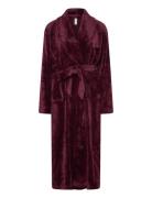 Fleece Morgonrock Burgundy Lindex