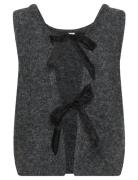 Crbulp Knit Vest Grey Cream