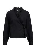 Objhope L/S Wrap Shirt E Aw Fair 25 Black Object