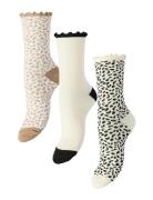 Pcafia Xmas Leo Socks 3 Pack Box Cream Pieces