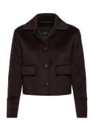 Wool Jacket With Buttons Brown Mango