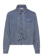 Objvilma L/S Re Short Denim Shirt 142 Blue Object