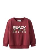 Nmmroval Ls Sweat Bru Box Burgundy Name It