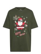 Jjchristmas Tee Ss Crew Neck Jnr Khaki Jack & J S