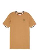 Multi Rib T-Shirt Beige Lyle & Scott
