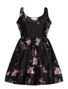 Taffeta Mini Dress Black By Ti Mo