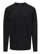 Osjfred Life Loose Ls Tee Jrs Noos Black ONLY & SONS