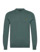 Cotton Merino Crew Neck Jumper Green Lyle & Scott