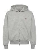 Icon Full Zip Grey Abercrombie & Fitch