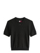 Tjw Essential Ss Sweater Black Tommy Jeans