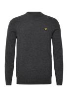 Lambswool Blend Crew Neck Jumper Grey Lyle & Scott