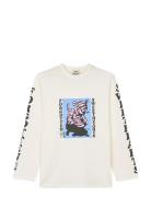 Cotton Jersey Jerry Tee Ls Cream Mads Nørgaard